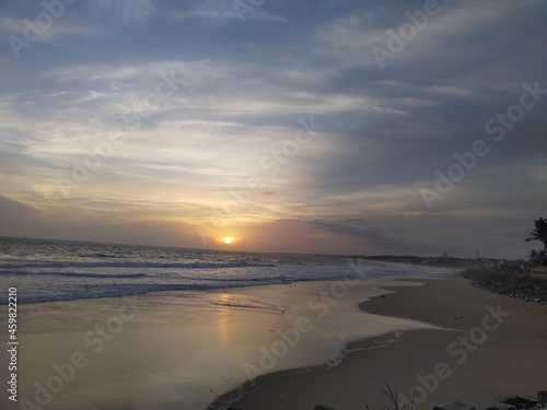 sunset on the beach