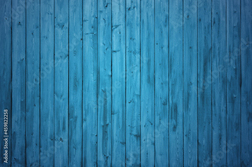 wooden wall  blue background