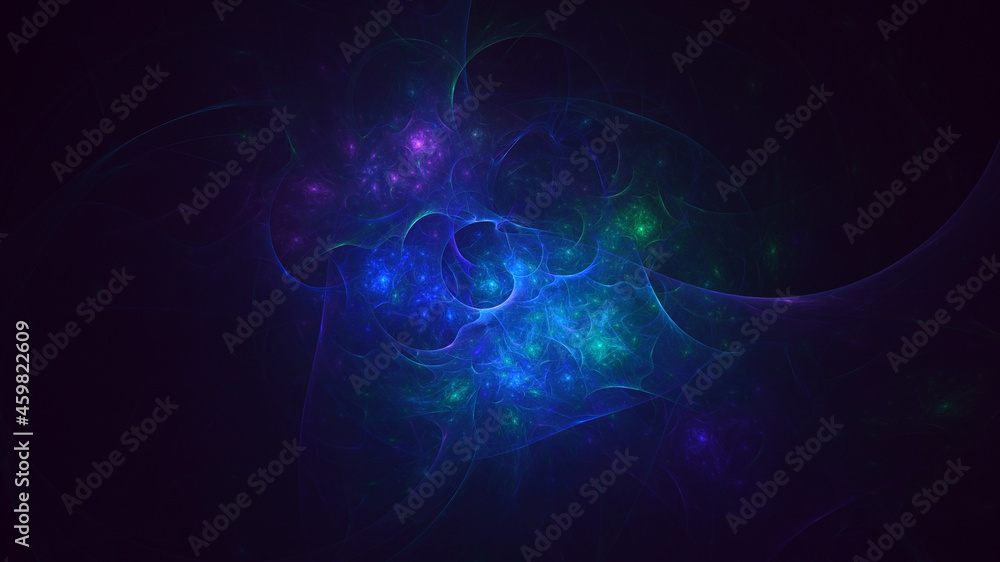 3D rendering abstract multicolor fractal light background 3D rendering abstract multicolor fractal light background