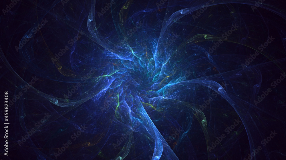 Fototapeta premium 3D rendering abstract round light background