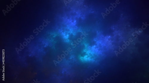 3D rendering abstract colorful fractal light background