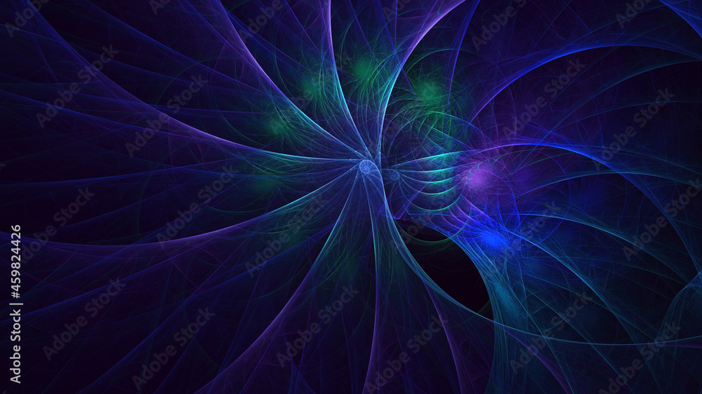 Fototapeta premium 3D rendering abstract colorful fractal light background