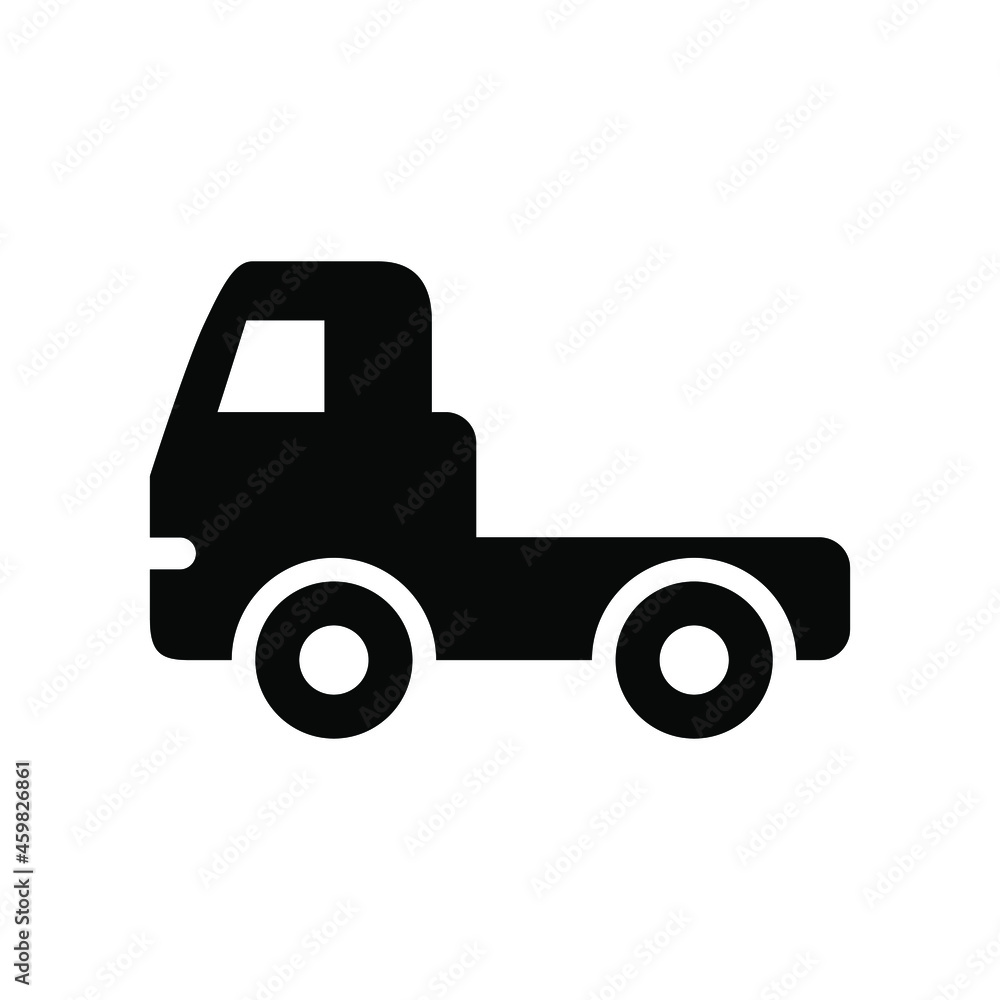 Semi-trailer truck icon vector graphic