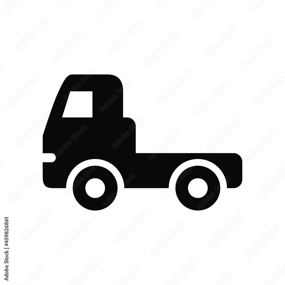 Semi-trailer truck icon vector graphic Semi-trailer truck icon vector graphic
