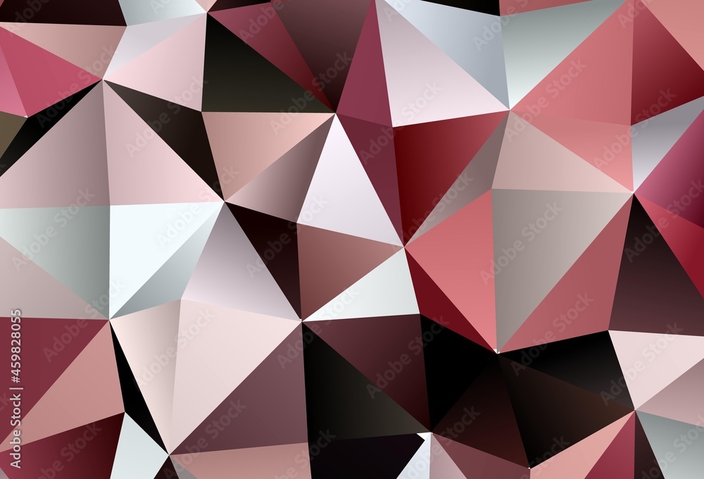 Light Pink, Red vector template with crystals, triangles. Light Pink, Red vector template with crystals, triangles.