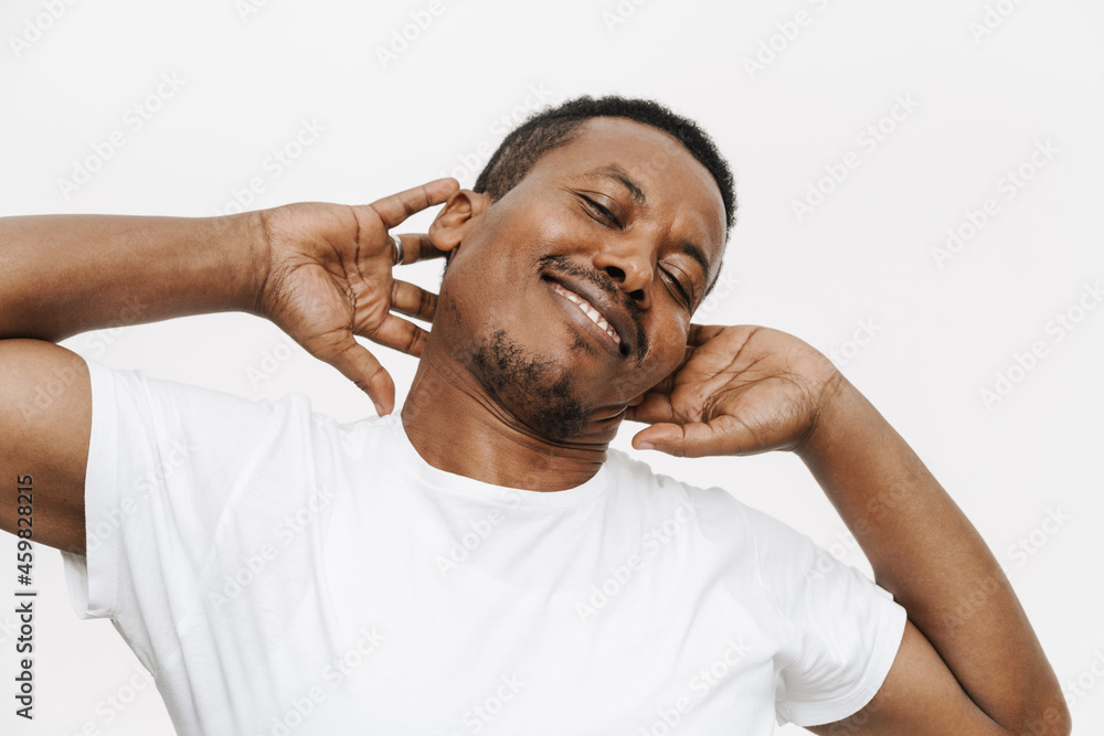 Portrait of a smiling mid aged african man Portrait of a smiling mid aged african man