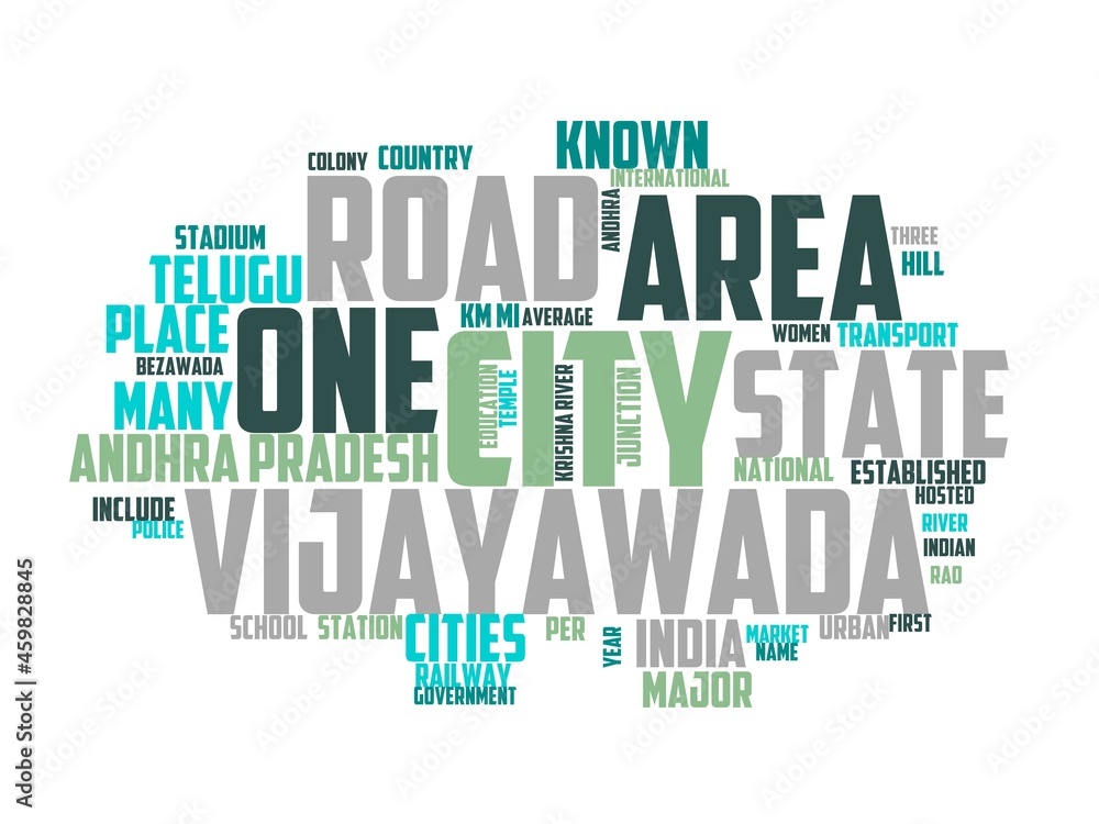 vijayawada wordcloud concept, wordart, vijayawada,india,travel,tourism
