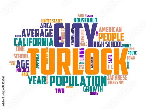 turlock wordcloud concept, wordart, travel,turlock,map,usa