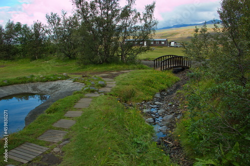 Hiking trail to Valahnukur in Porsmörk, Iceland, Europe
 photo