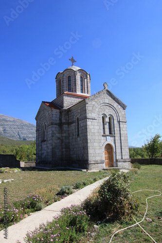 Serbian Ortodox Church of The Ascension of Christ, church next to Cetina spring, Croatia, europe © Sarah