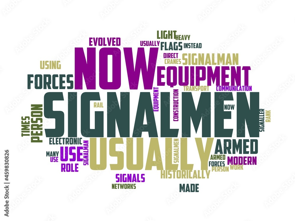 signalman wordcloud concept, wordart, signalman wordcloud concept, wordart,