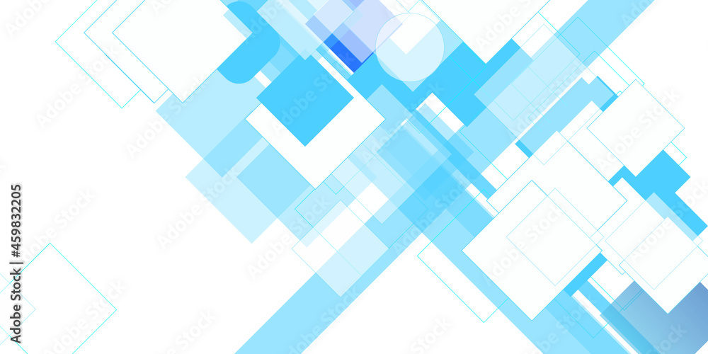 Abstract Blue Background With Lines