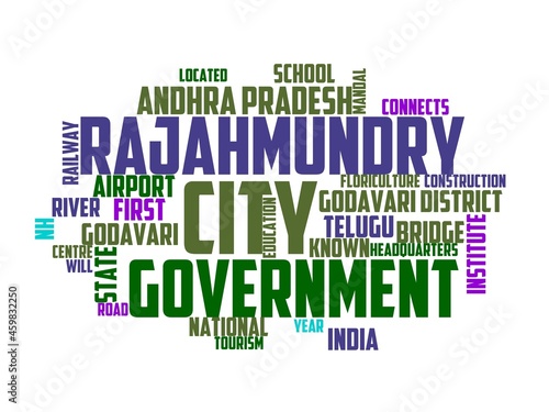 rajahmundry wordcloud concept, wordart,