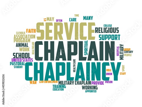 prison chaplain wordcloud concept, wordart,