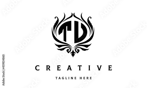 Free Download TU circle luxury latter logo vector - GFXLoad