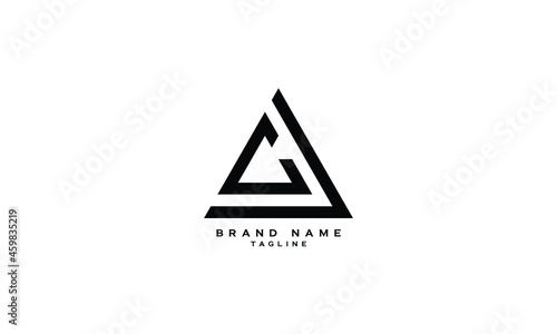 CA, AC, Abstract initial monogram letter alphabet logo design