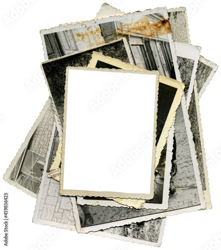 Old Photo Paper Cutout Template