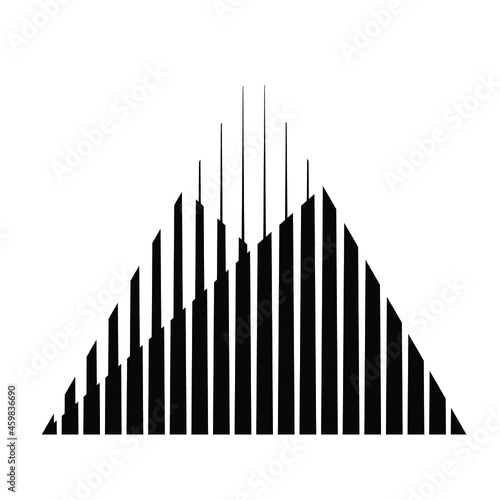 Lines Vector Triangle Background . Modern Geometrical Design Template .