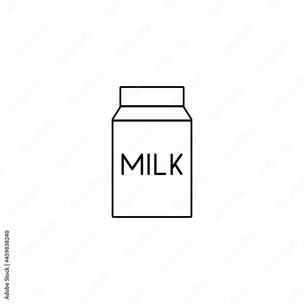 Milk icon isolated on white background Milk icon isolated on white background