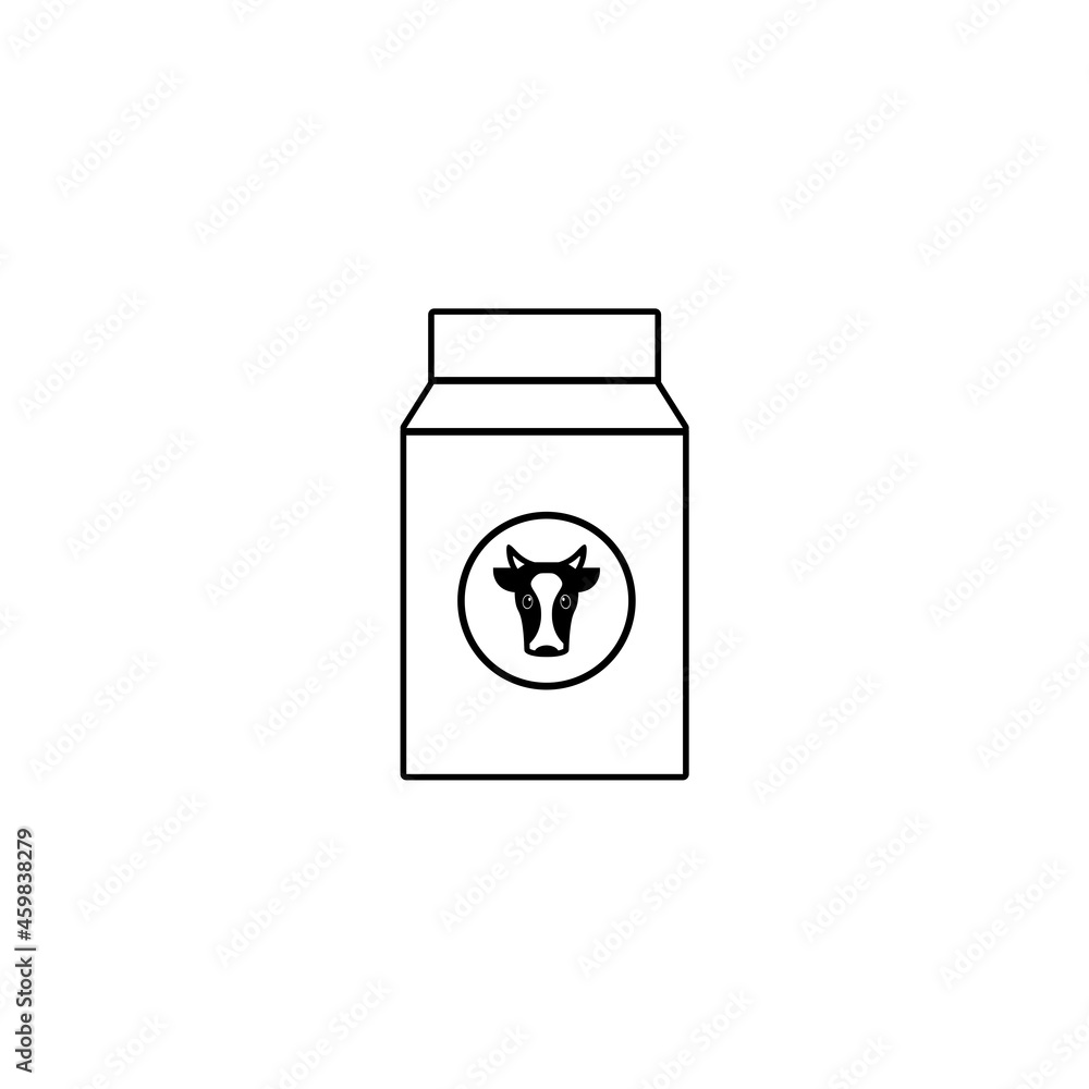 Milk icon isolated on white background Milk icon isolated on white background