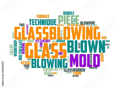 glassblowing wordcloud concept, wordart, art,glassblowing,glass,glassblower