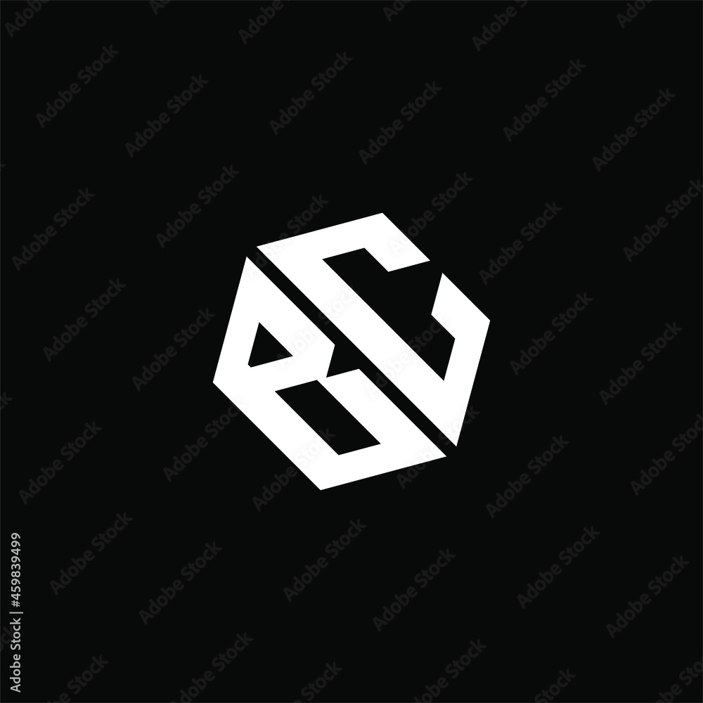 black and white initials monogram logo
black and white initials monogram logo