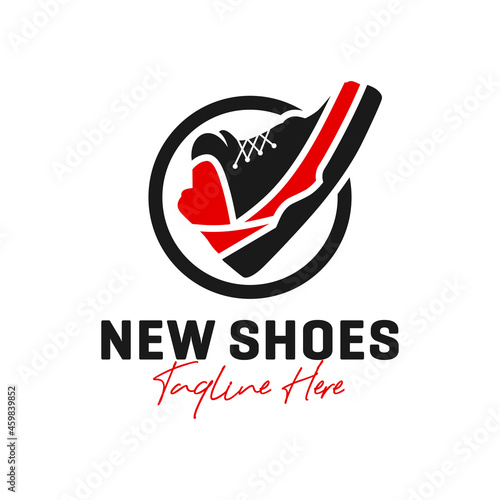 shoe fashion inspiration illustration logo design