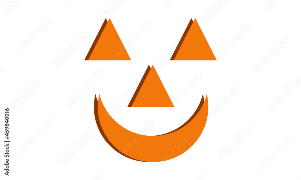 Vector illustration of Pumpkin on white background For print or use as poster, card, flyer or T Shirt Vector illustration of Pumpkin on white background For print or use as poster, card, flyer or T Shirt
