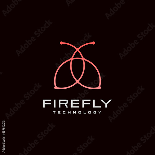 Modern and Minimalist Firefly Technology logo design inspiration