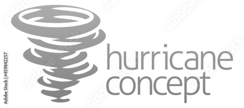 Tornado Twister Hurricane or Cyclone Icon Concept