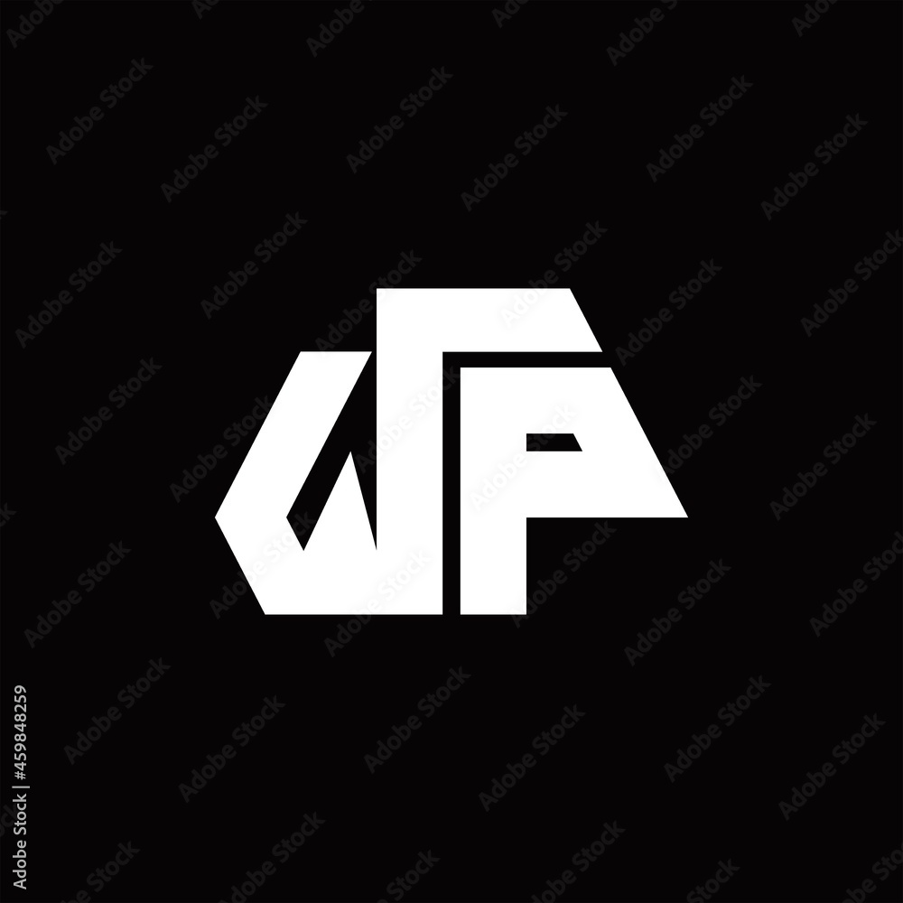 Obraz premium WP Logo monogram with octagon shape style design template