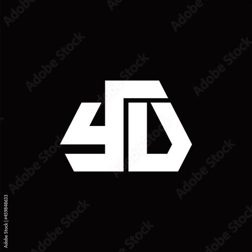 Free Download YV Logo monogram with octagon shape style design template - GFXLoad