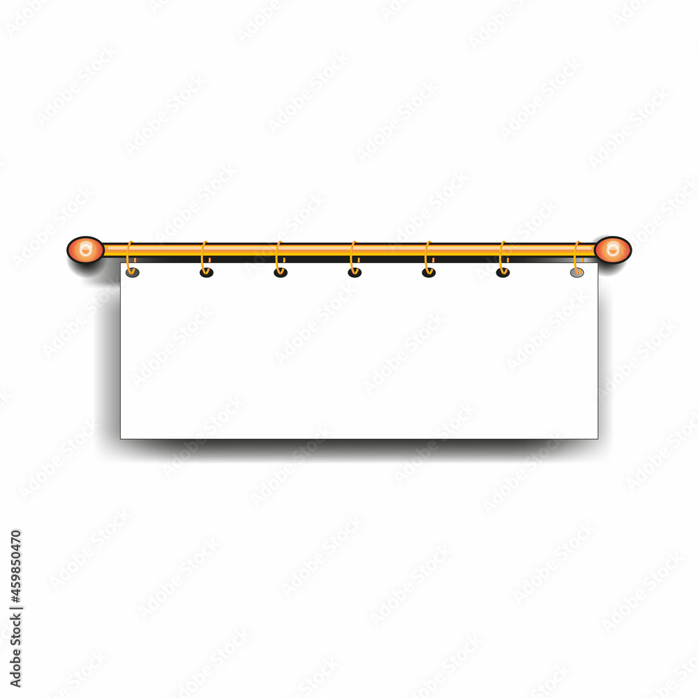 hanging poster illustration vector image hanging poster illustration vector image