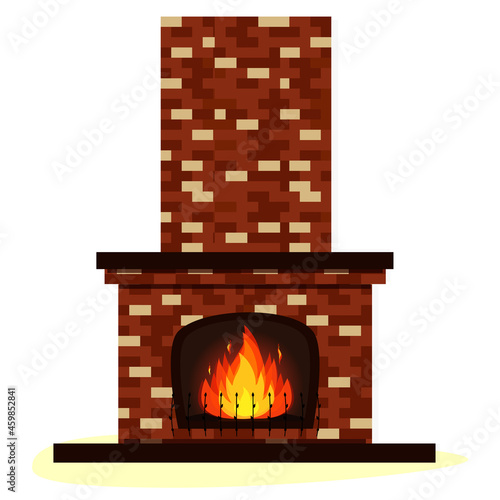 fireplace illustration