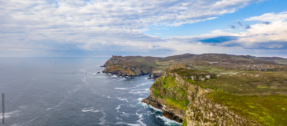 Aerial view of Horn Head in County Donegal - Ireland Aerial view of Horn Head in County Donegal - Ireland