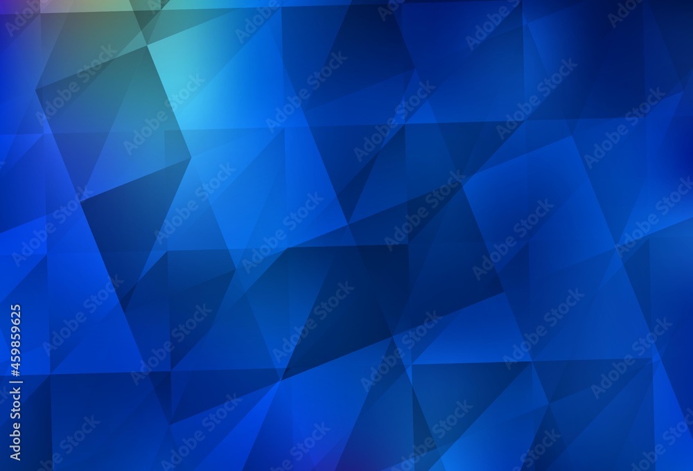 Light BLUE vector abstract polygonal pattern.
