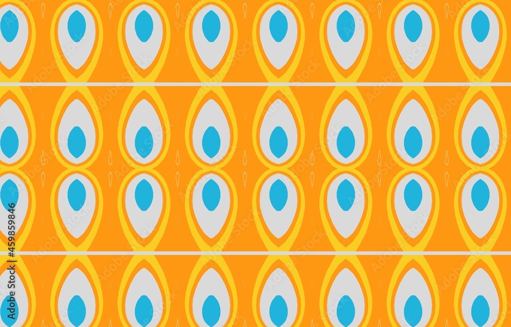 Fototapeta premium Colorful abstract pattern for textile and design.Full color pattern with geometric pattern.Abstract ethnic ikat background