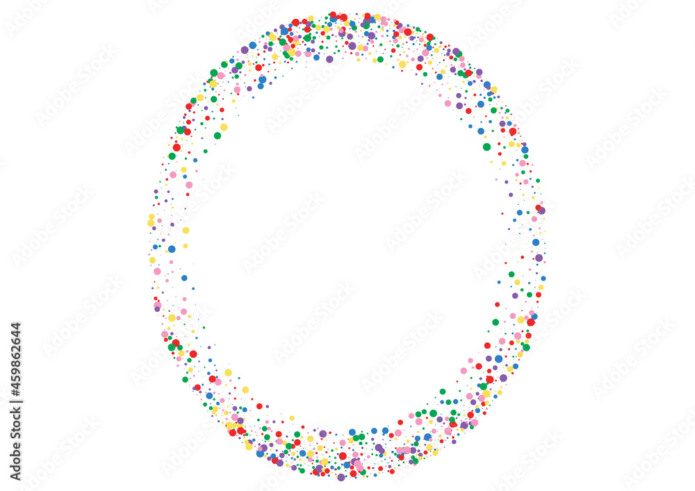 Orange Dot Rainbow Texture. Confetti Anniversary Background. Red Event Round. Multicolored Catching Circle Illustration. Orange Dot Rainbow Texture. Confetti Anniversary Background. Red Event Round. Multicolored Catching Circle Illustration.