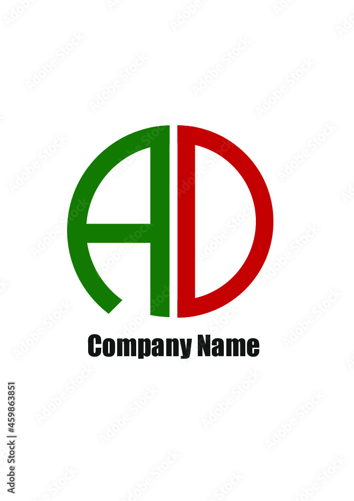 AD,DA,A,D abstract logo letters monograms. AD,DA,A,D abstract logo letters monograms.