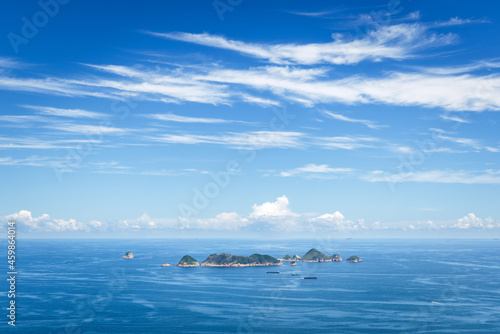 Fototapeta Naklejka Na Ścianę i Meble -  Beautiful view of a group of small island, located in Clearwater Bay, Sai Kung, Hong Kong