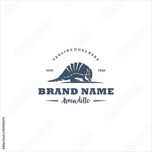 Armadillo Logo Design Vector Image