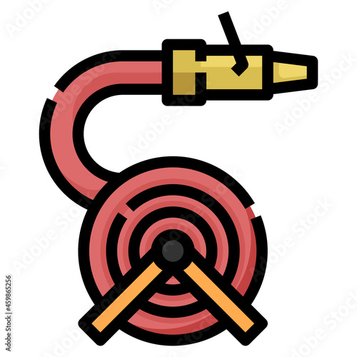 fire hose line icon