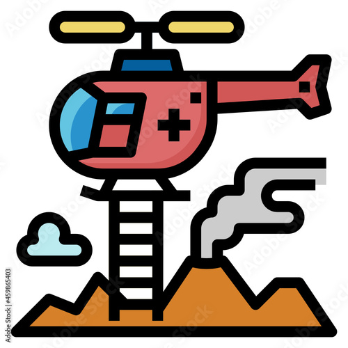 rappel line icon