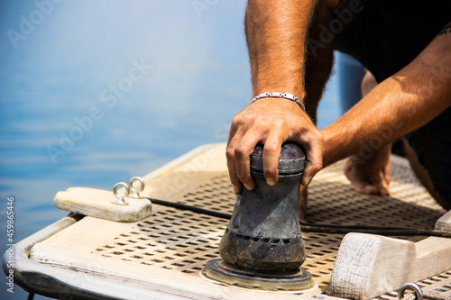 Worker on Boat