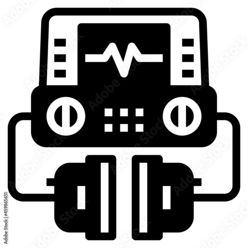 defibrillator line icon