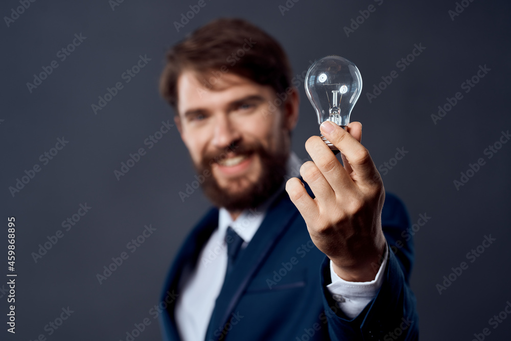 bearded man jacket with tie dark background bearded man jacket with tie dark background