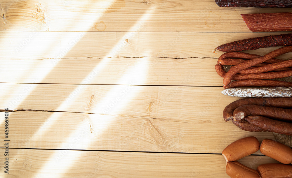 Easter. Food. Wooden table. Meat. Easter. Food. Wooden table. Meat.