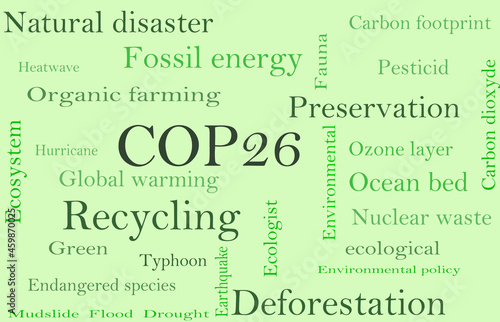 COP 26 nuage de mots 