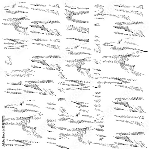 Abstract graphic texture in strokes. Vector Illustration