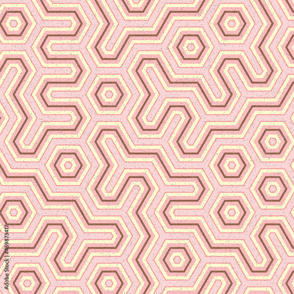 Colour Hexagon Tile Connection art background design illustration Colour Hexagon Tile Connection art background design illustration